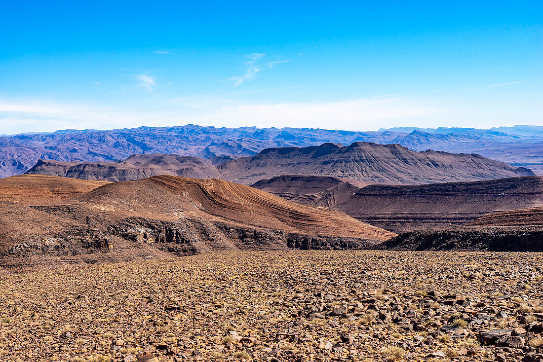  North Africa, Morocco, mountainous landscape 