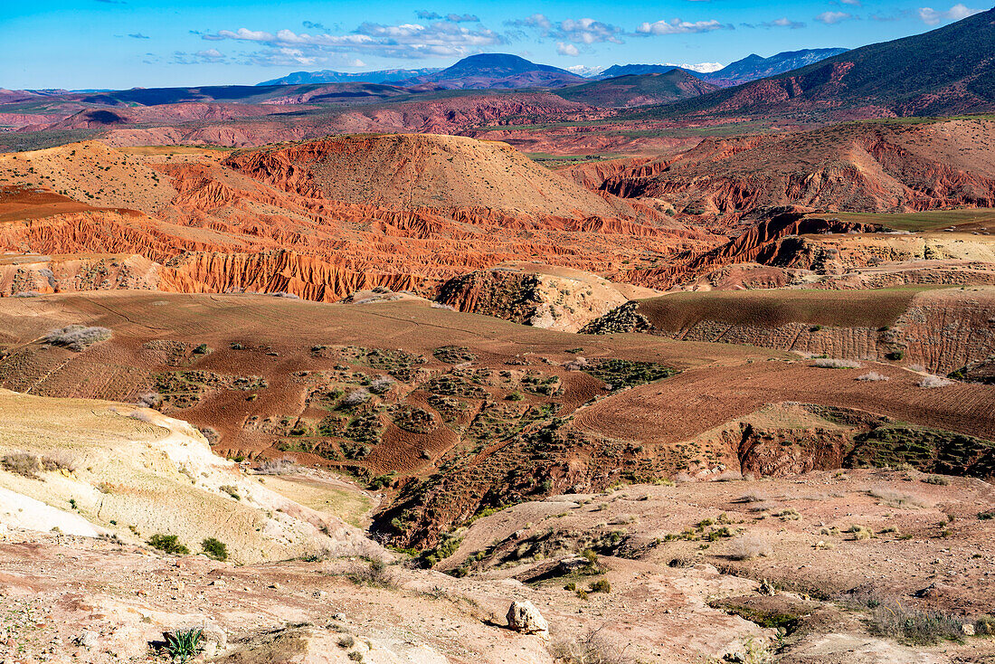  North Africa, Morocco, Atlas Mountains coming from the north 