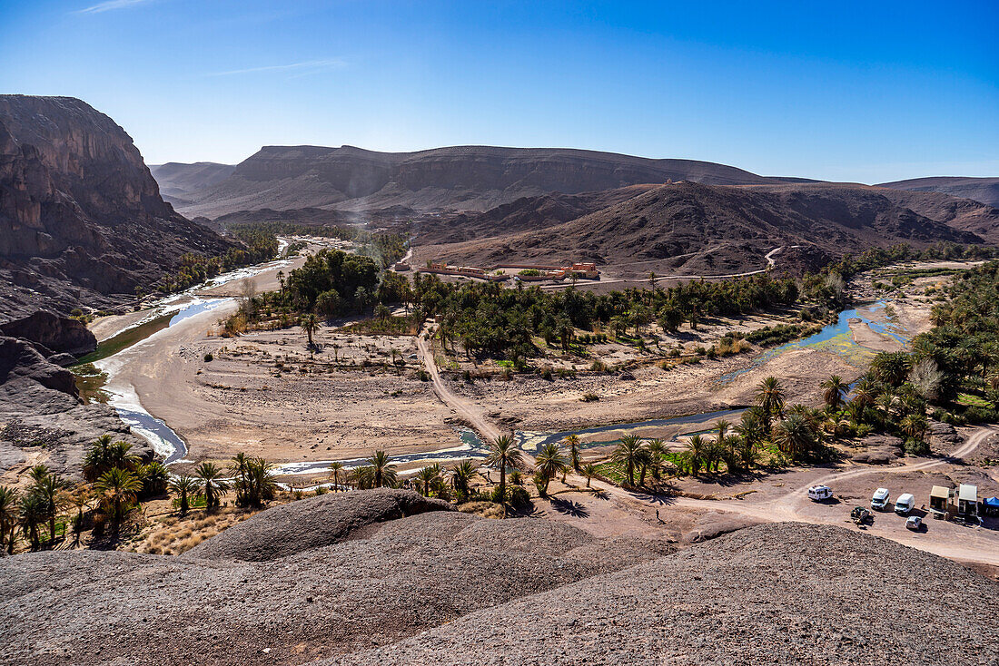 Nordafrika, Marokko, Ouarzazate, Oase Fint