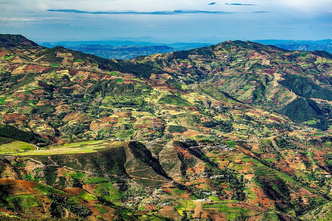  North Africa, Morocco, North, hilly landscape, agriculture, 