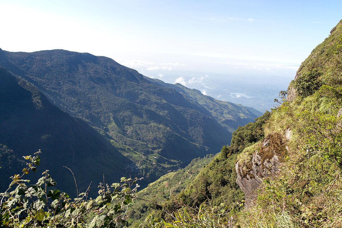 World's End cliff at Horton Plains national park, Sri Lanka, Asia