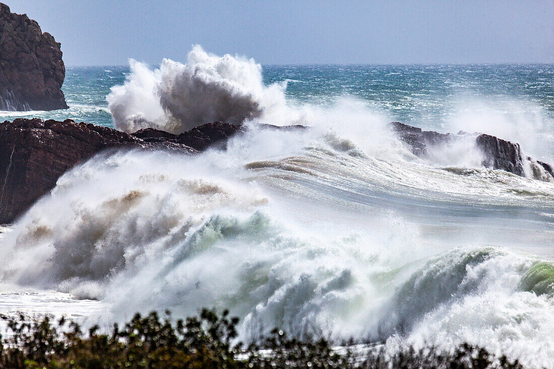 Wellen, Brandung, Portugal, Algarve, Atlantik