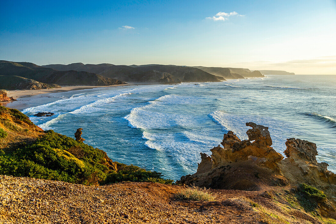  Europe, Portugal, Algarve, Amado Beach, West Coast, Atlantic Coast, 