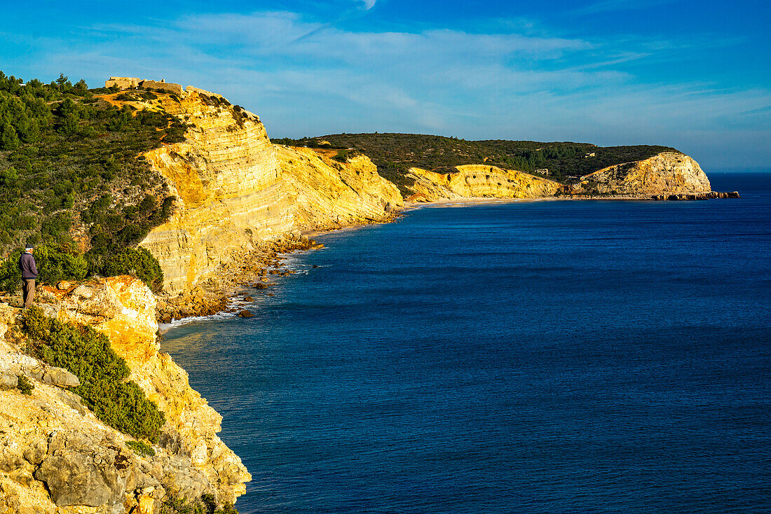 Europa, Portugal, Algarve, Boca do rio Beach, Atlantikküste,