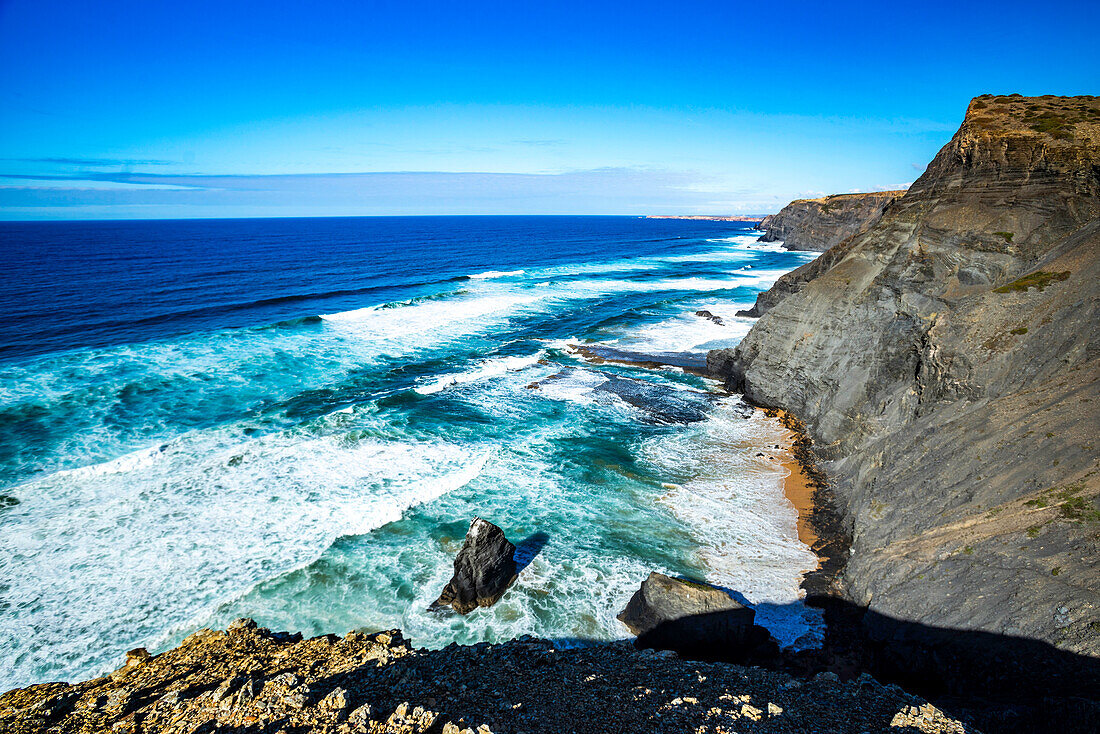  Europe, Portugal, Algarve, Barriga Beach, Atlantic Coast, 