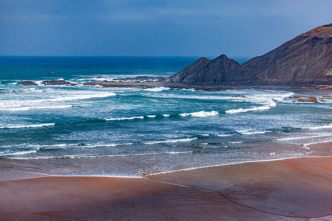  Europe, Portugal, Algarve, Bodeira Beach, Atlantic Coast, 