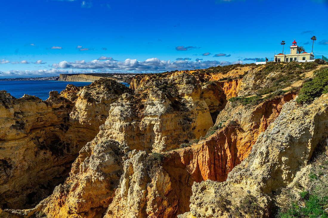  Europe, Portugal, Algarve, Lagos, Ponta da Piedade Lighthouse 