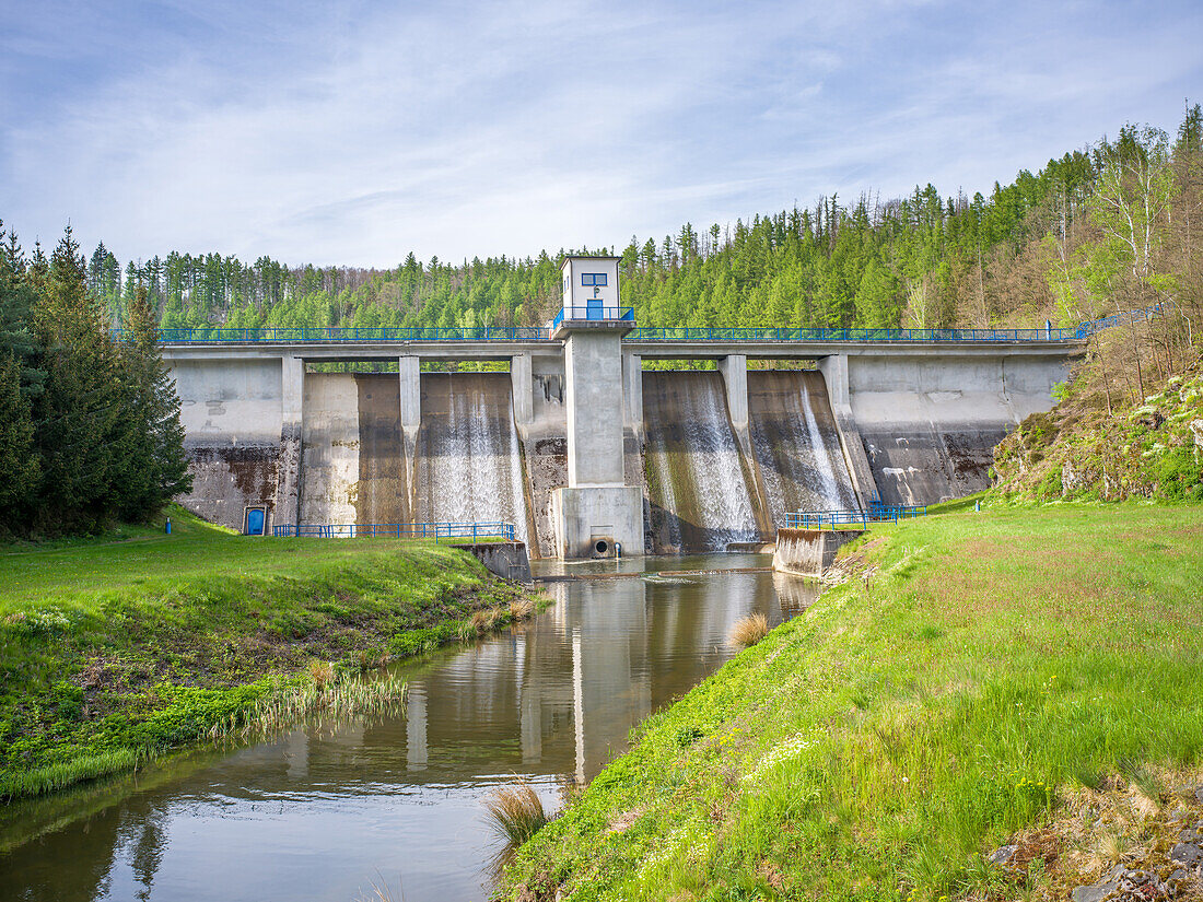 Talsperre Wippra, Harz, Landkreis Mansfeld-Südharz, Wippra, Sangerhausen, Sachsen-Anhalt, Deutschland, Europa