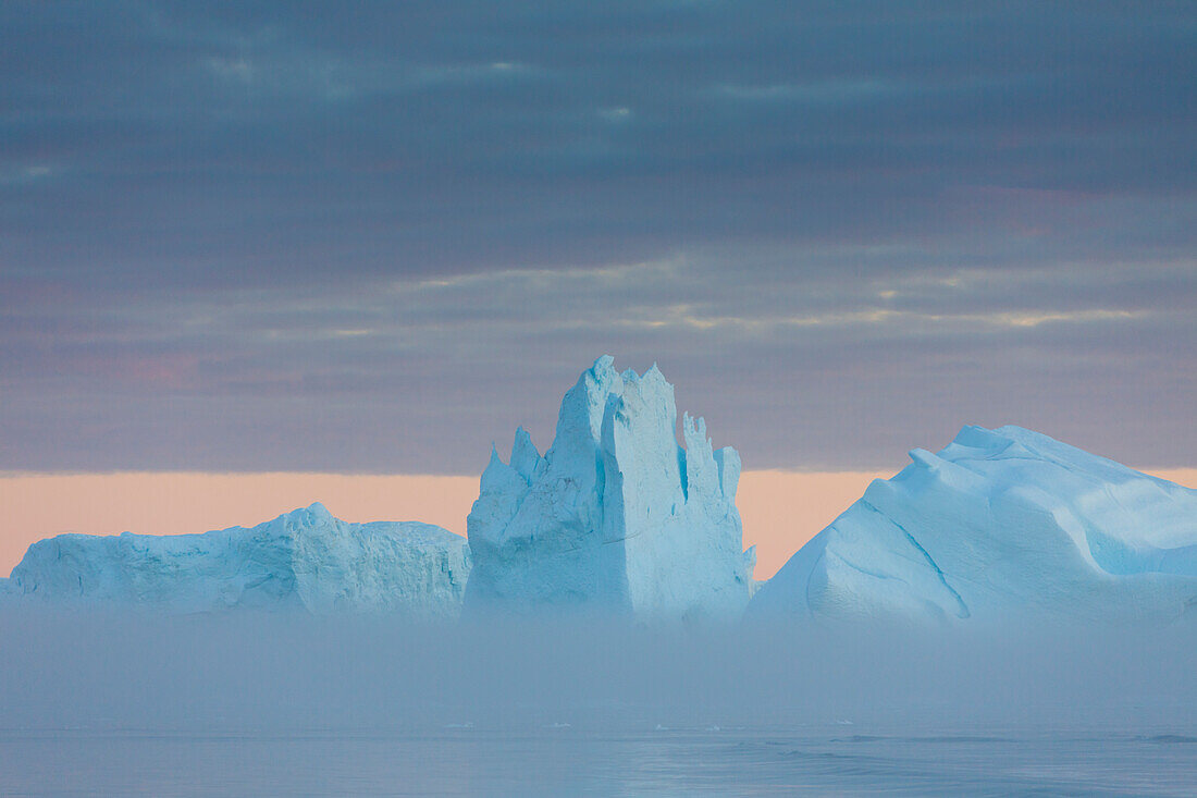  Iceberg in the Kangia Icefjord, UNESCO World Heritage Site, Disko Bay, West Greenland, Greenland 