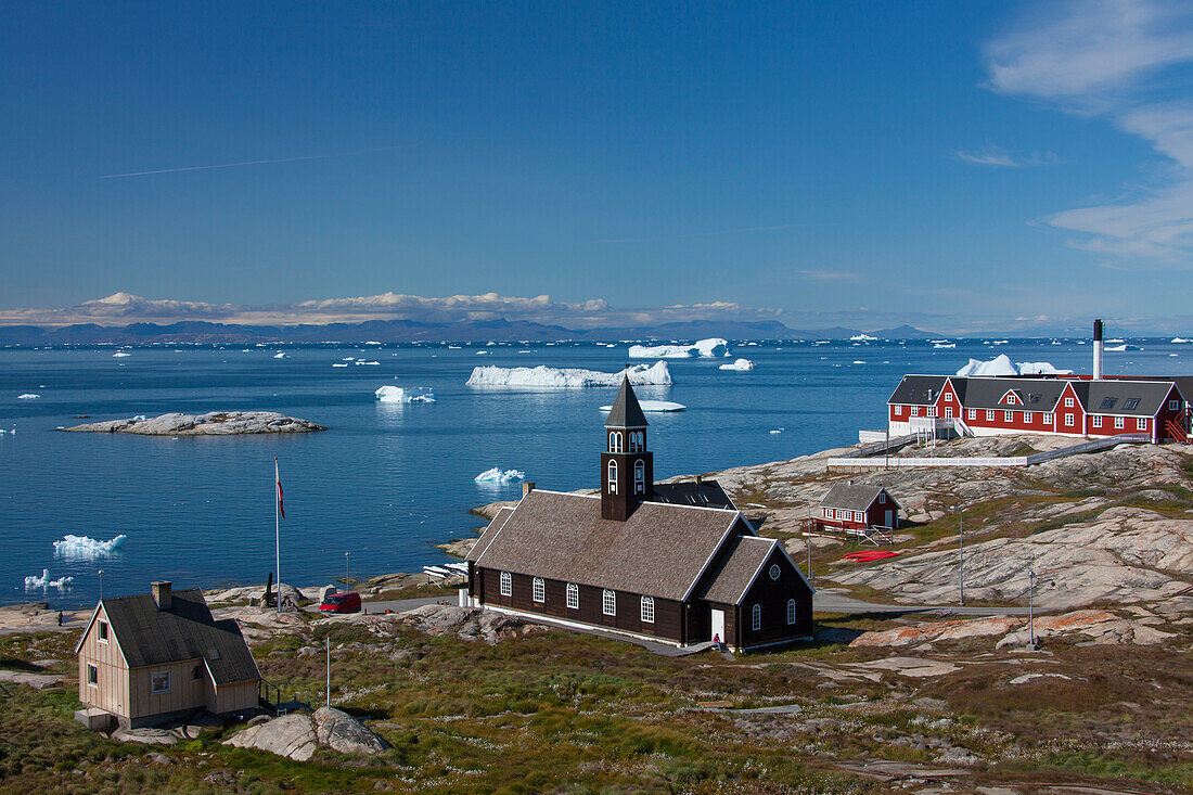  Zion Church, Ilulissat, Jakobshavn, Disko Bay, West Greenland, Greenland 