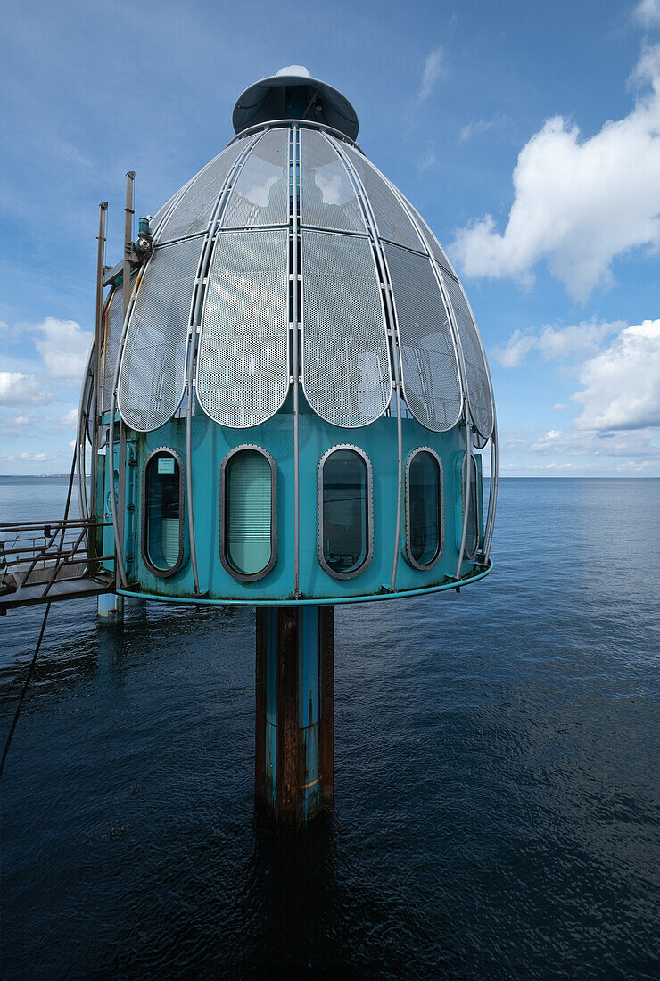  Diving bell at the pier, Sellin, Rügen, Baltic Sea, Mecklenburg-Western Pomerania, Germany 