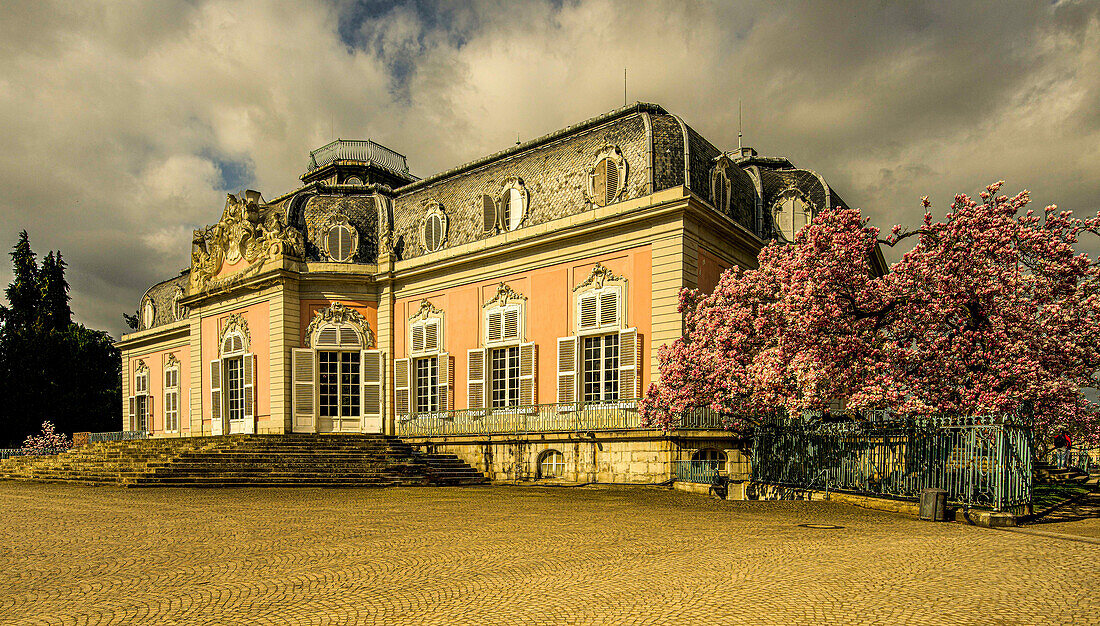  Benrath Castle in spring, Düsseldorf, NRW, Germany 