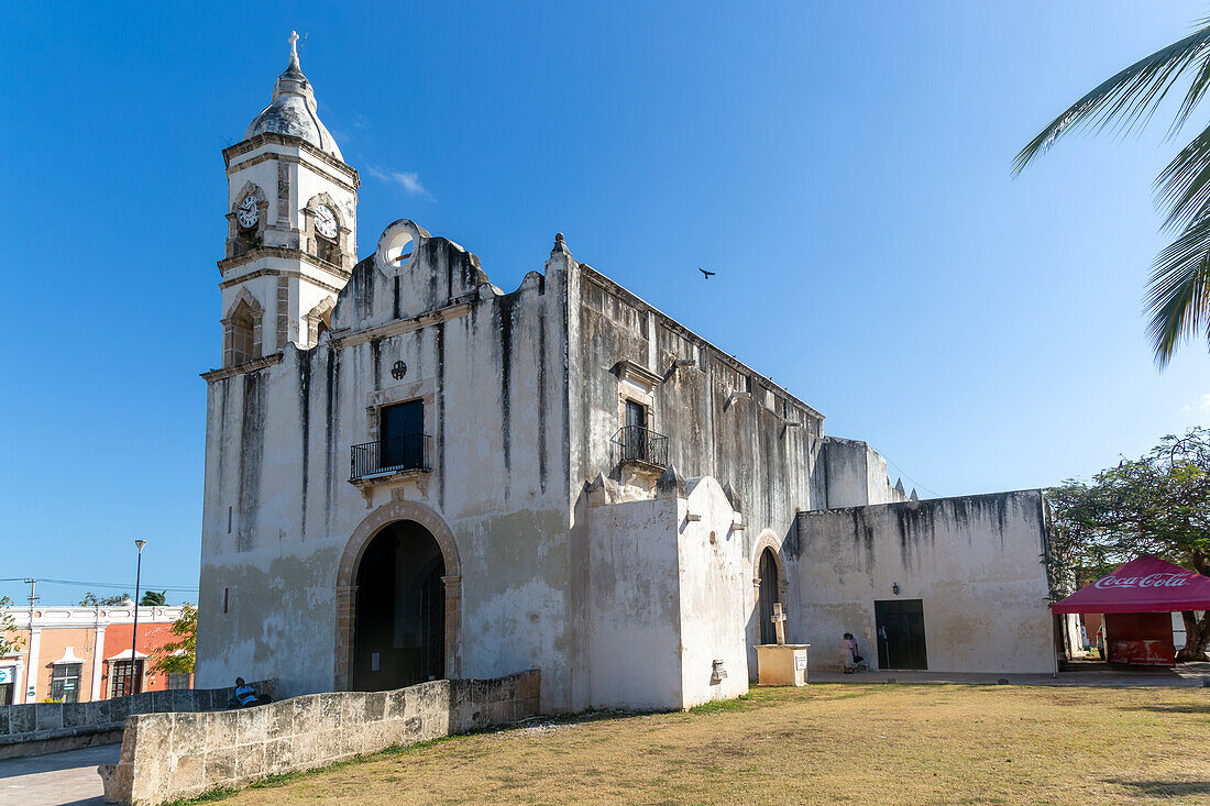 Church of San Roman, Santuario del Santo Cristo, Campeche city, Campeche State, Mexico