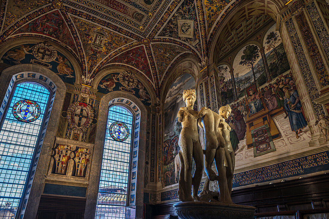 Prunkvoller Innenraum Dom Cattedrale Metropolitana di Santa Maria Assunta, Siena, Region Toskana, Italien, Europa