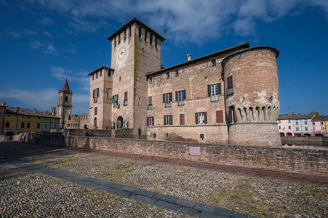  Rocca Sanvitale water castle, Fontanellato, Province of Parma, Emilia-Romagna, Italy, Europe 