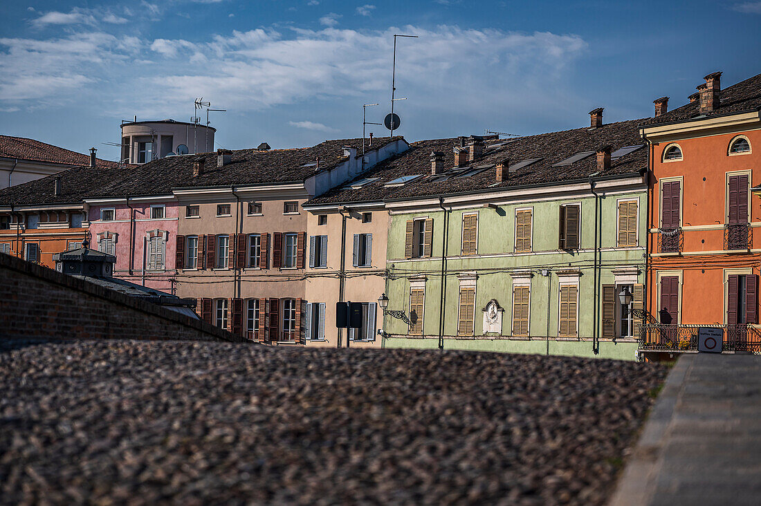  Bridge at the Palazzo Ducale, Ducal Palace Reggia di Colorno, Colorno, Province of Parma Emilia-Romagna, Italy, Europe 