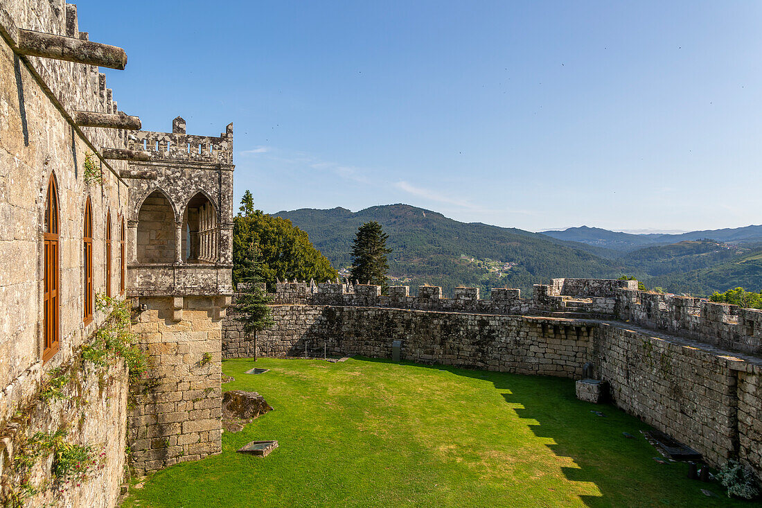 Historic medieval Soutomaior castle, Pontevedra, Galicia, Spain Castelo de Soutomaior