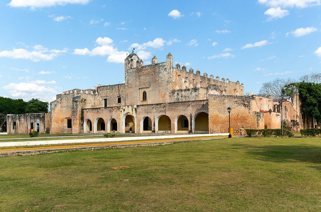 Frontage of Convent of San Bernardino of Sienna, Valladolid, Yucatan, Mexico