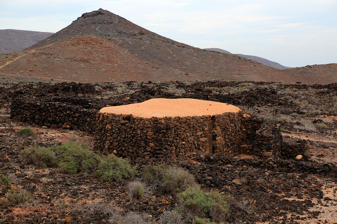  Ruinen des vorspanischen Mahos-Dorfes, Poblado de la Atalayita, Pozo Negro, Fuerteventura, Kanarische Inseln, Spanien 