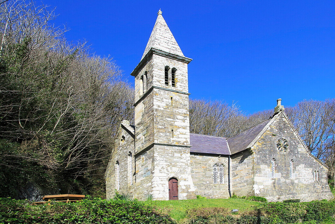 Kirche der Christ Church of Ireland in Kilfaughnabeg, Glandore, County Cork, Irland