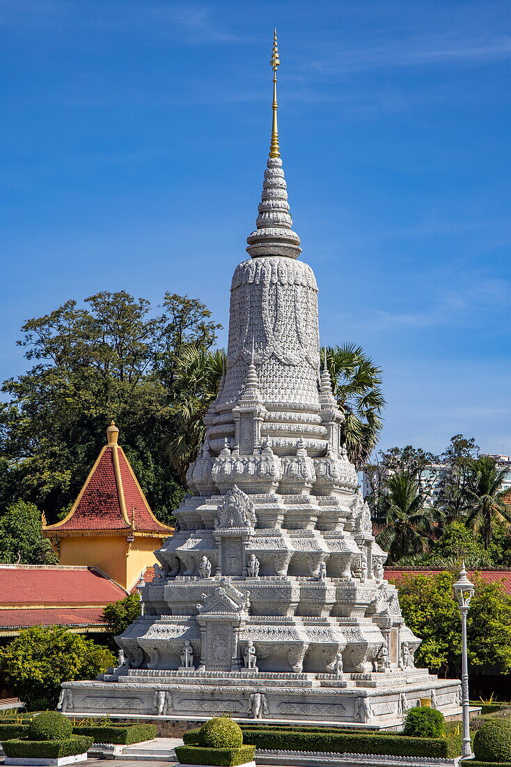  Pagoda at the Royal Palace, Phnom Penh, Phnom Penh, Cambodia, Asia 