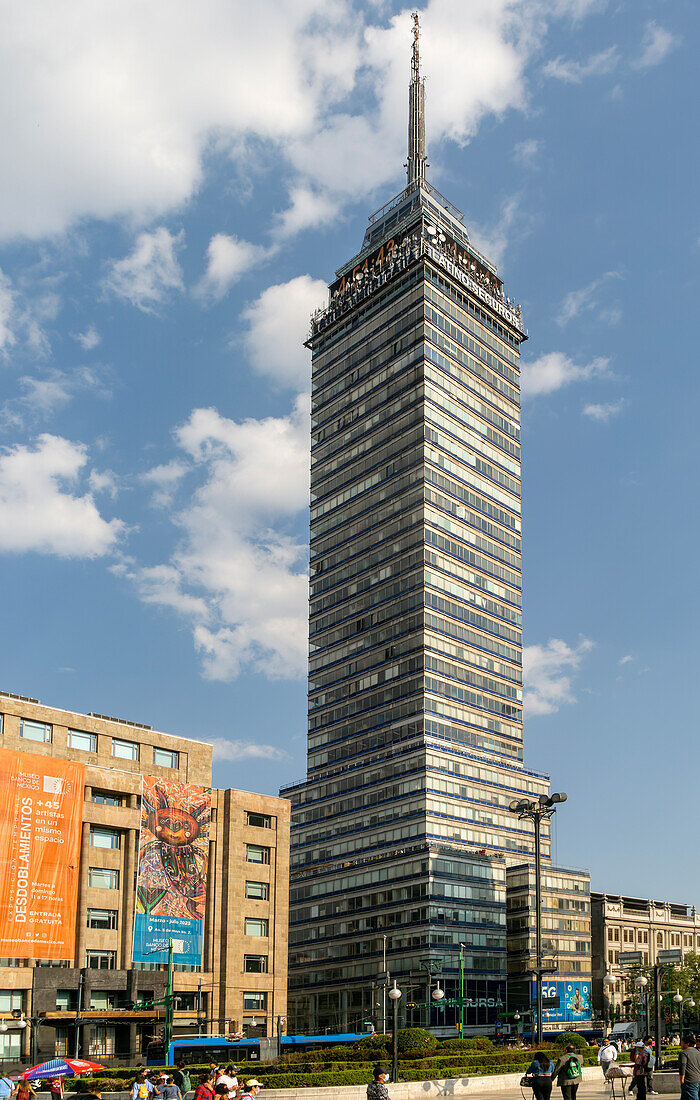 Latin American tower, Torre Latinamericano, Mexico City, Mexico built 1956