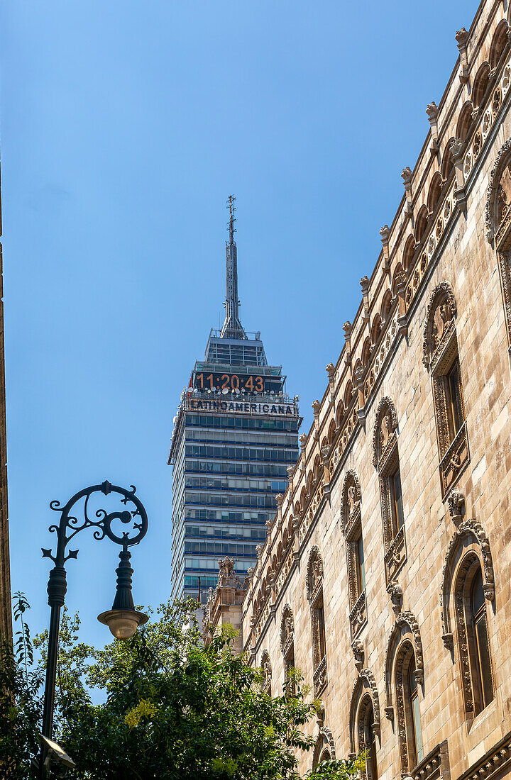 Latin American tower, Torre Latinamericano, Mexico City, Mexico built 1956