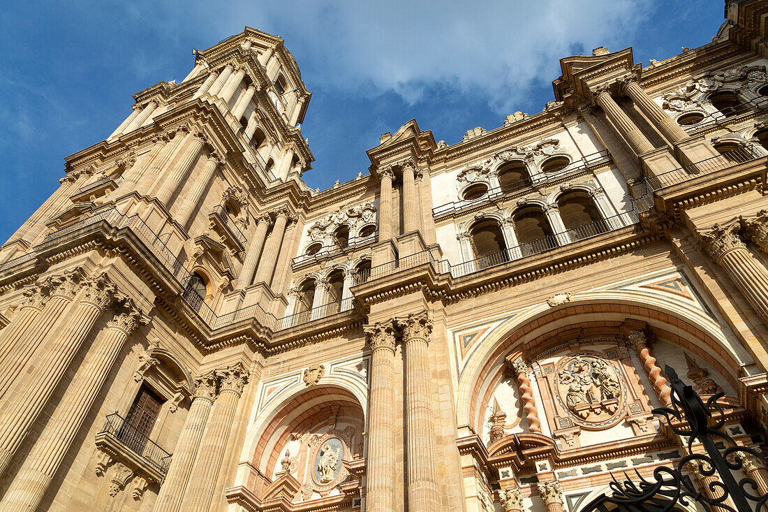 Historic cathedral church  Malaga, Catedral de la Encarnación de Málaga, Andalusia, Spain