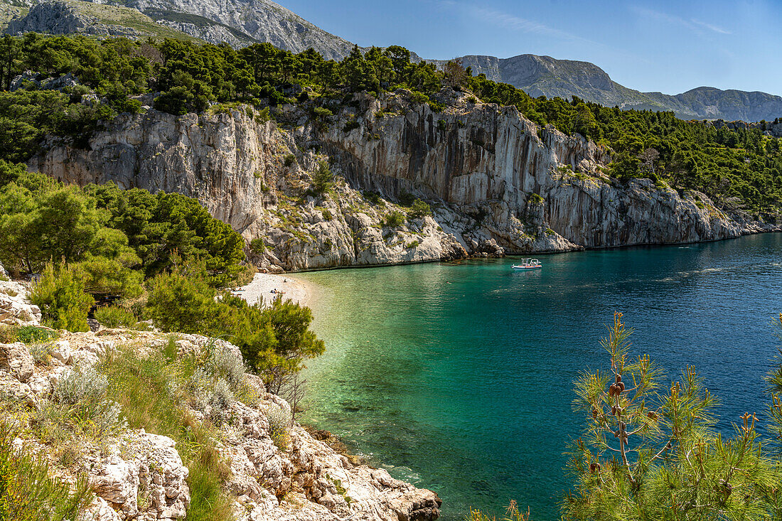 Der Strand Nugal bei Makarska, Kroatien, Europa 