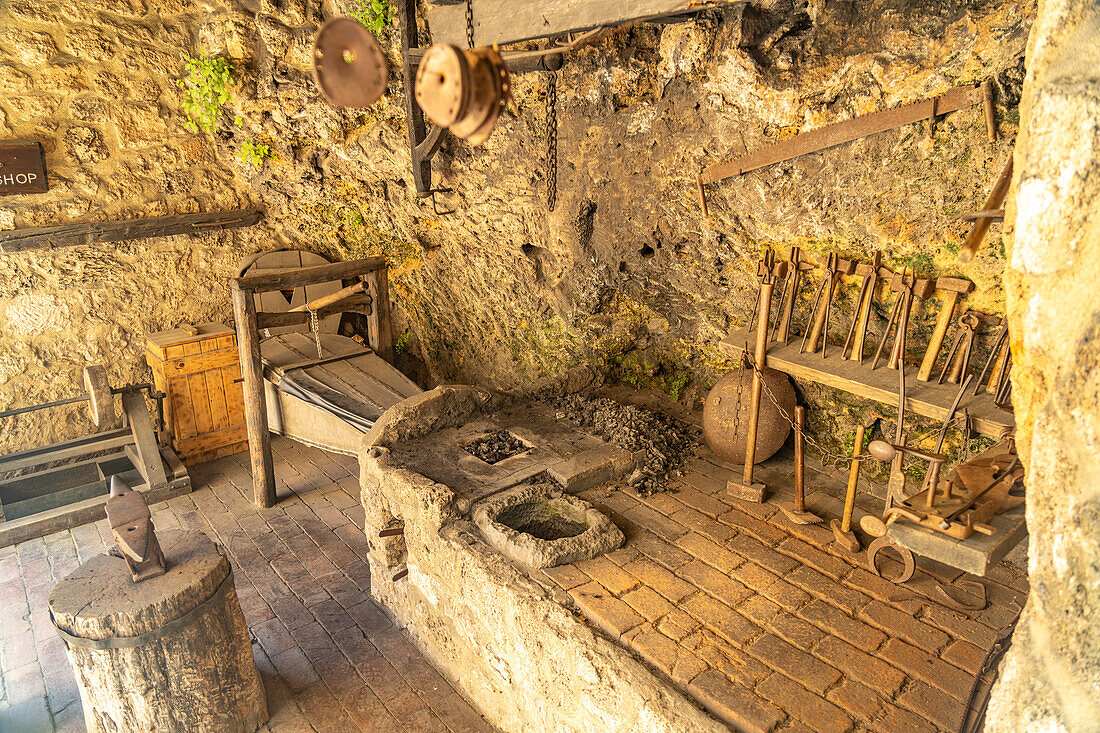  Old blacksmith shop in Krka National Park, Croatia, Europe  