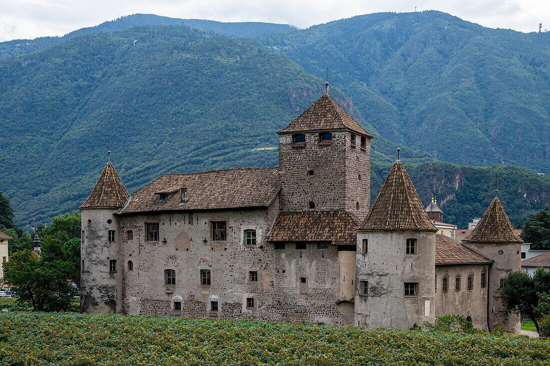  Maretsch Castle in the historic centre of Bolzano, South Tyrol, Italy 