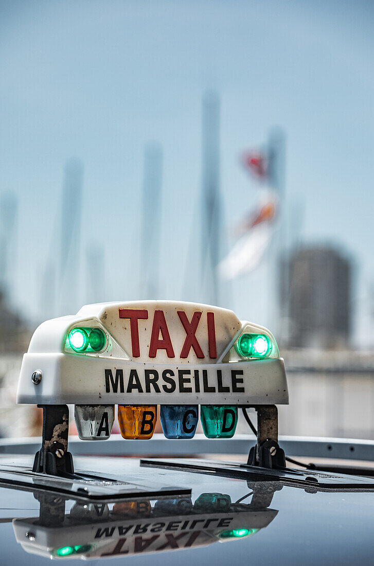 Taxi in Marseille, Frankreich