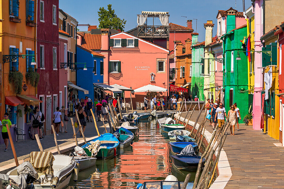 Sommernachmittag in Burano, Venedig, Italien