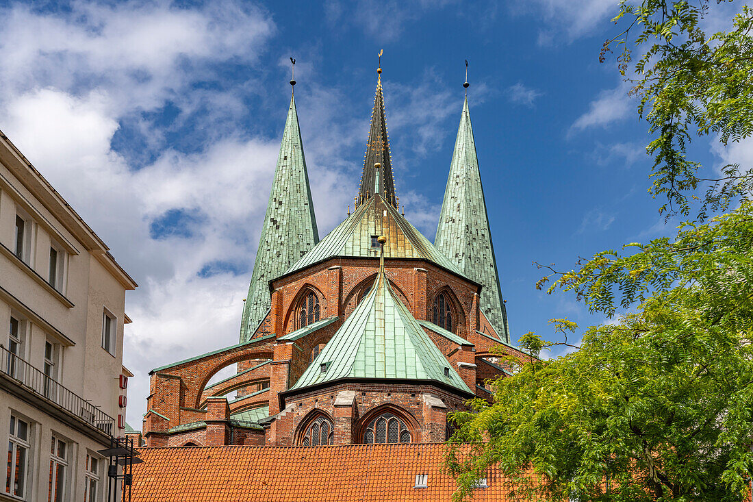  St. Mary&#39;s Church, Hanseatic City of Lübeck, Schleswig-Holstein, Germany  