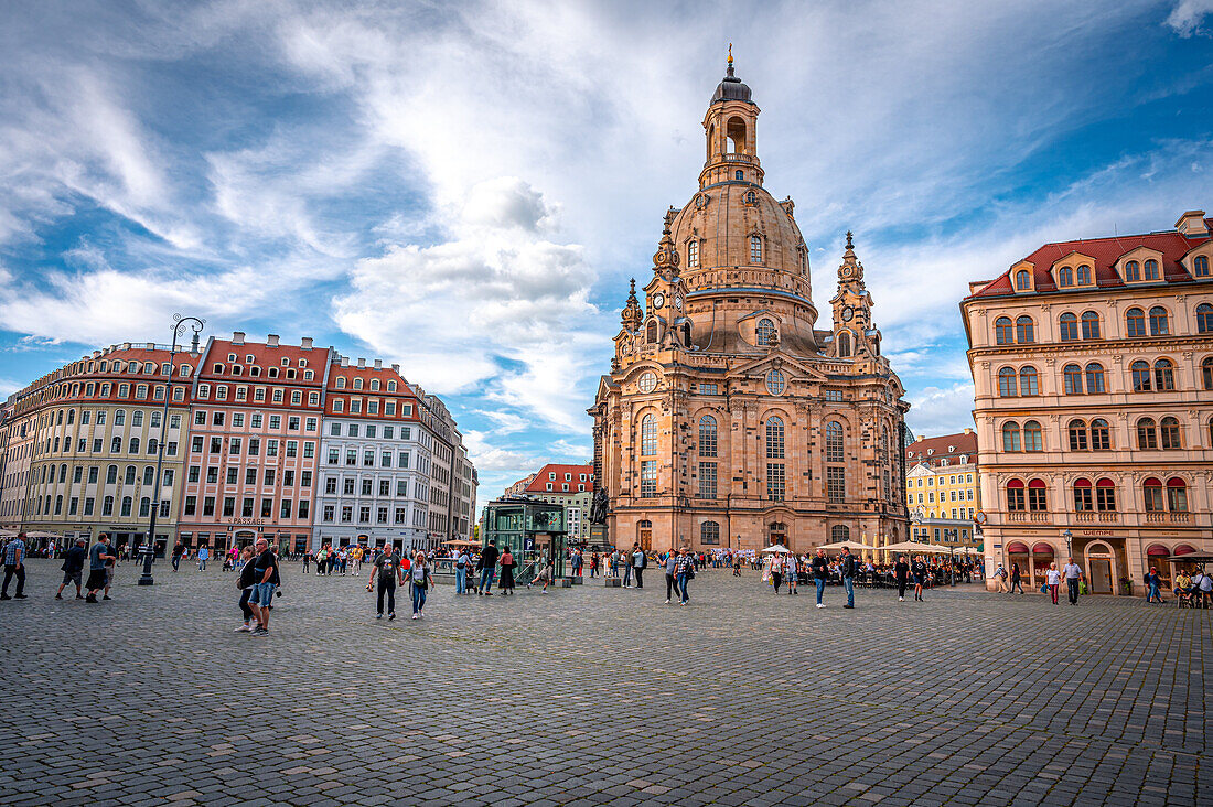  The Frauenkirche in Dresden, Dresden, Saxony, Germany 