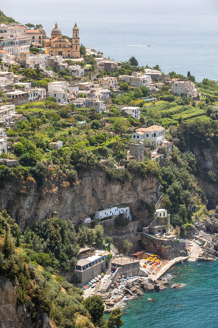 Amalfiküste, Vettica Maggiore, Praiano, Salerno, Kampanien, Süditalien, Italien, Europa, Mittelmeer