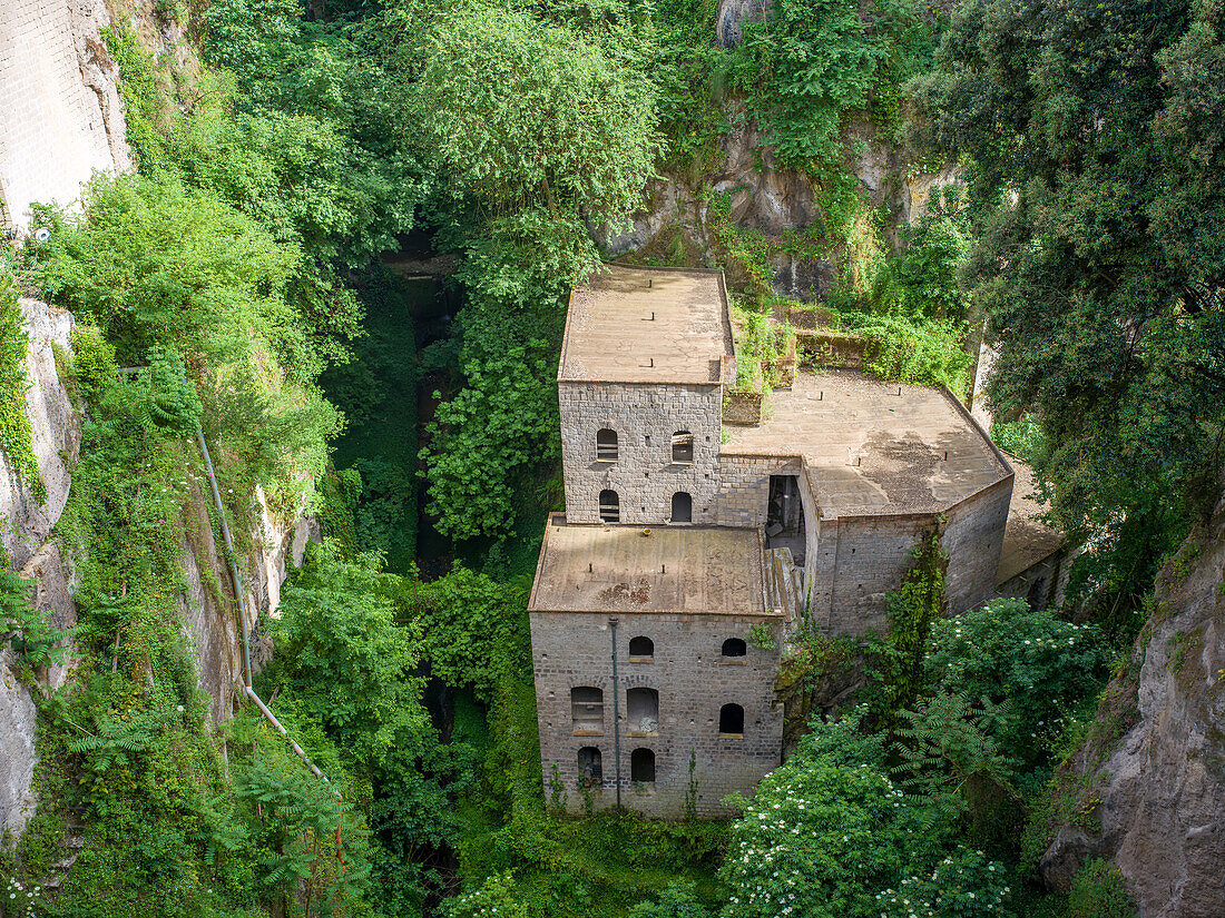 Lost Place, Vallone dei Mulini, Tal der Mühlen, Sorrent, Salerno, Golf von Neapel, Kampanien, Süditalien, Italien, Europa, Mittelmeer