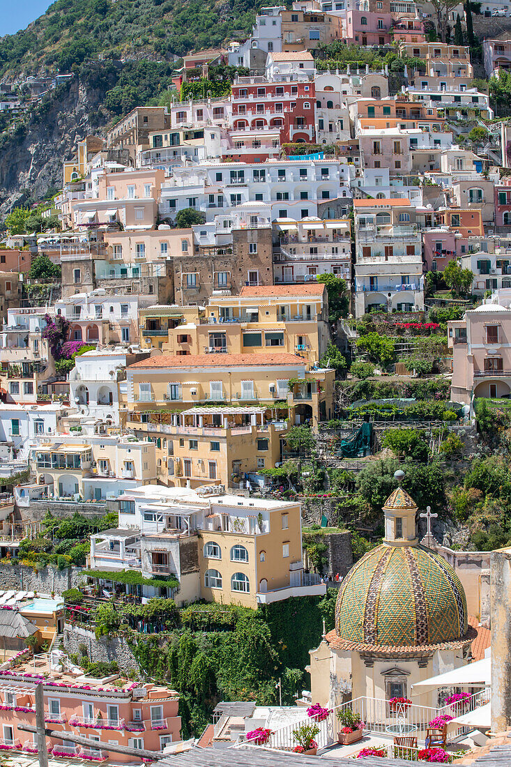  Positano, Amalfi Coast, Salerno, Campania, Southern Italy, Italy, Europe, Mediterranean 