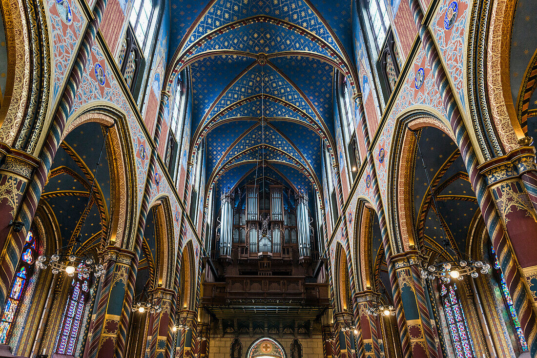 Kreuzgewölbe, Marienbasilika, Basilika St. Marien, Wallfahrtsort, Kevelaer, Niederrhein, Nordrhein-Westfalen, Deutschland