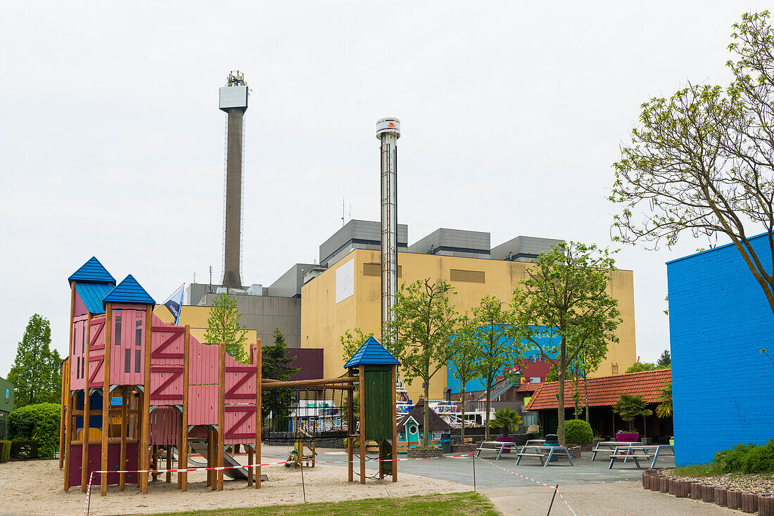 Wunderland Kalkar, Freizeitpark, ehemaliges Atomkraftwerk, Kalkar, Niederrhein, Nordrhein-Westfalen, Deutschland