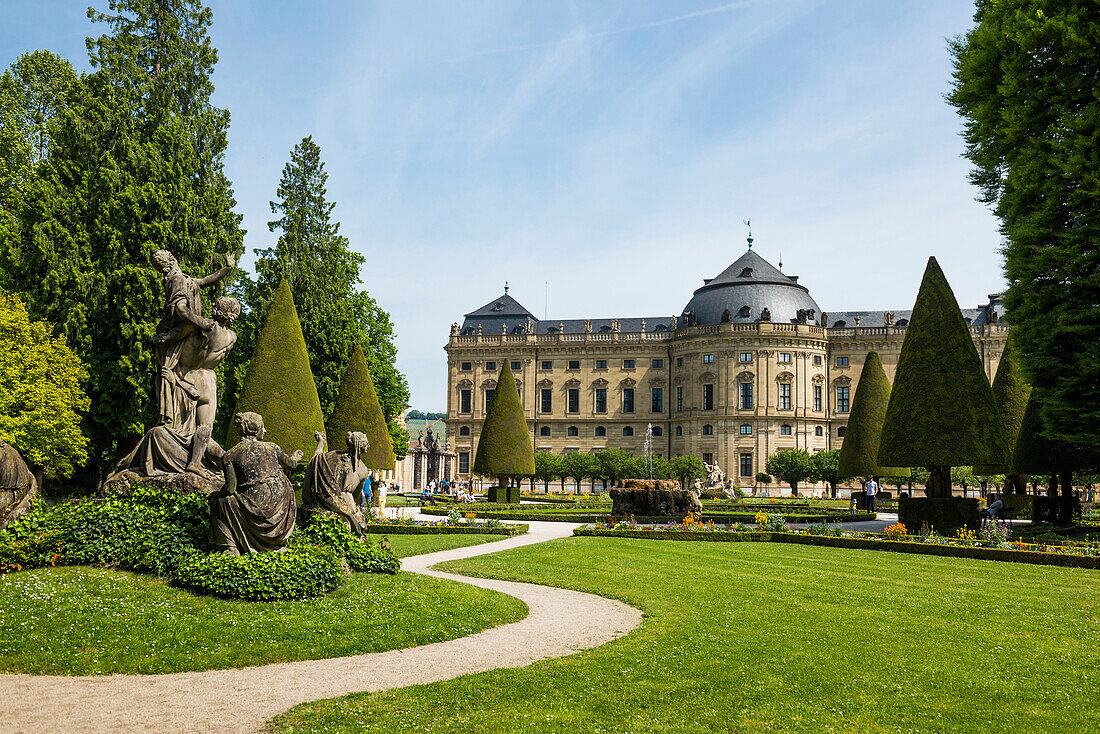  Würzburg Residence, UNESCO World Heritage Site, Würzburg, Lower Franconia, Franconia, Bavaria, Germany 