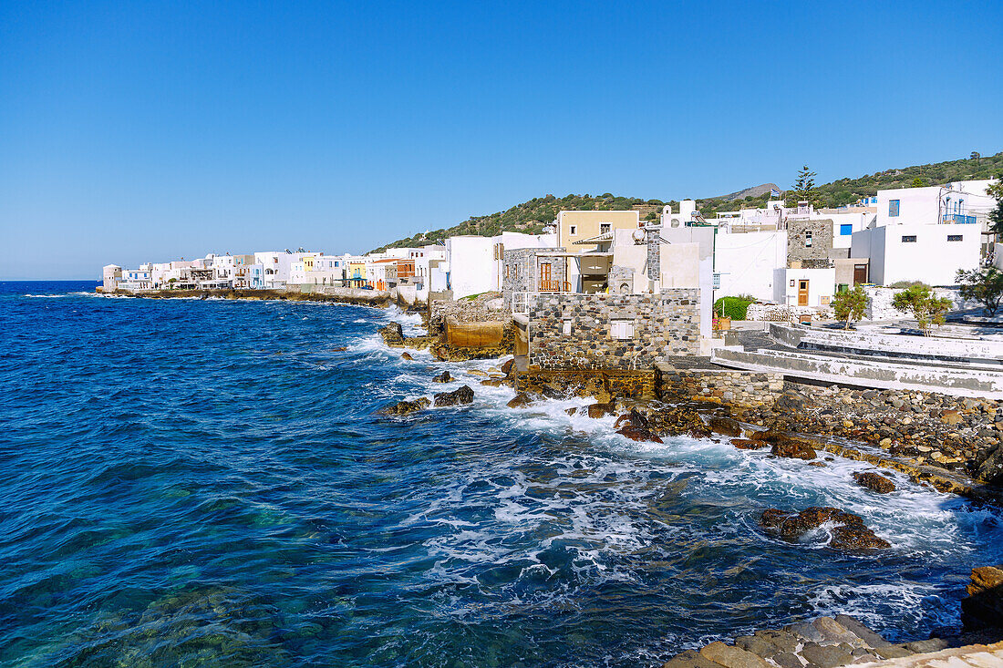  Island capital Mandráki on the island of Nissyros (Nisyros, Nissiros, Nisiros) in Greece 