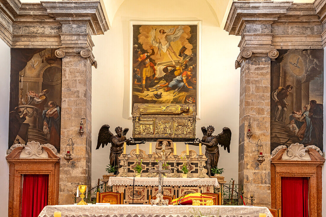  Altar of the Church of St. Simeon in Zadar, Croatia, Europe 