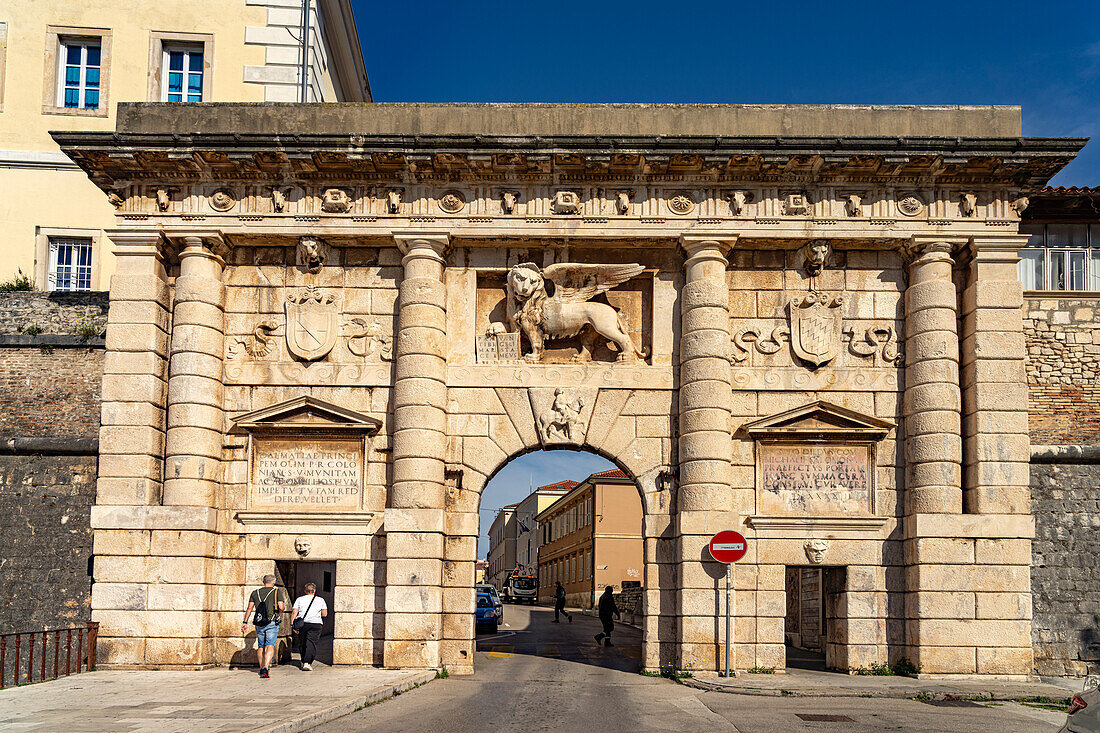  The Land Gate - Porta Terraferma in Zadar, Croatia, Europe 