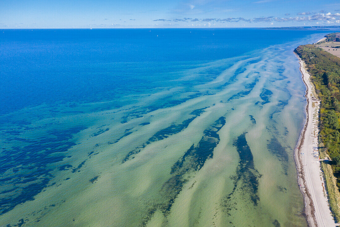 Blick auf die Flachwasserzone, Insel Poel, Mecklenburg-Vorpommern, Deutschland