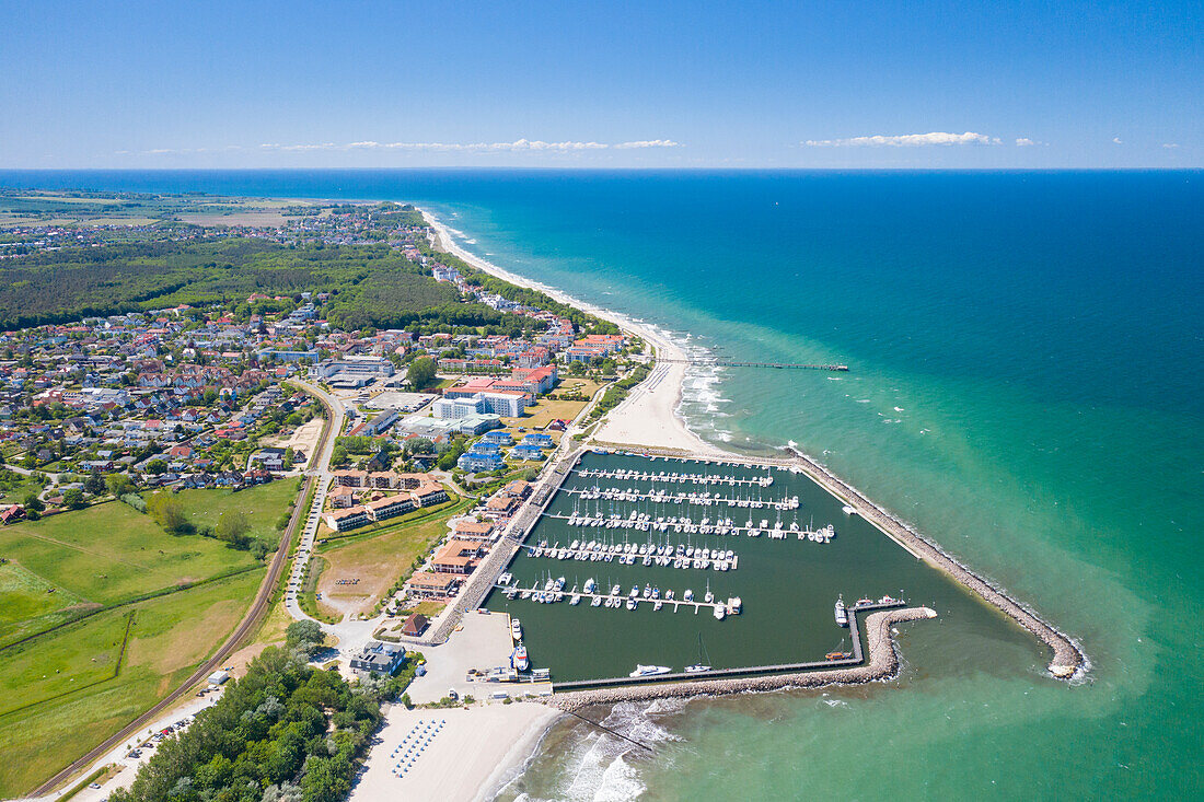 Blick auf das Ostseebad Kühlungsborn, Mecklenburg-Vorpommern, Deutschland