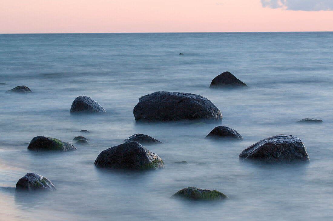  Stones on the coast, Ruegen Island, Mecklenburg-Western Pomerania, Germany 