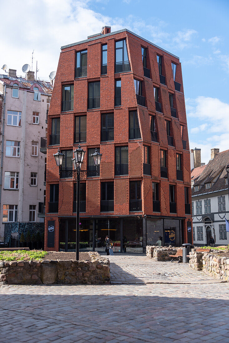  Modern residential building in the Old Town, Riga, Latvia 