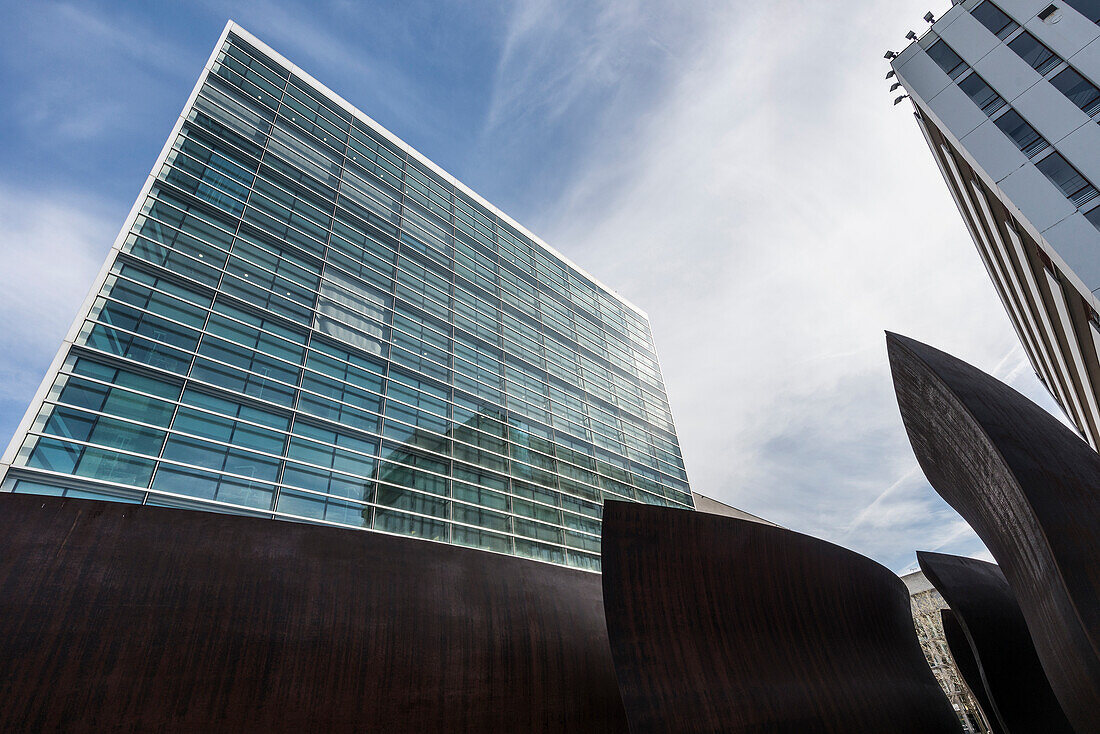  Modern architecture, office building, architect Tadao Ando, Novartis Campus, Basel, Canton of Basel-Stadt, Switzerland 