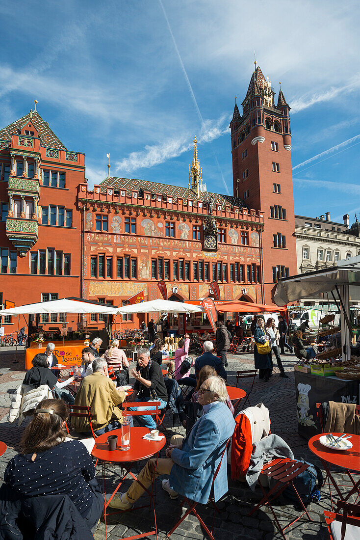 Rathaus, Basel, Kanton Basel-Stadt, Schweiz